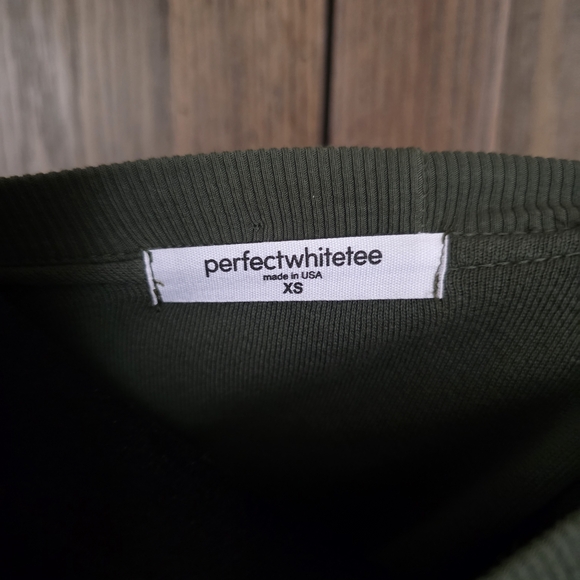 perfectwhitetee Olive Crewneck Sweater - Picture 3 of 4